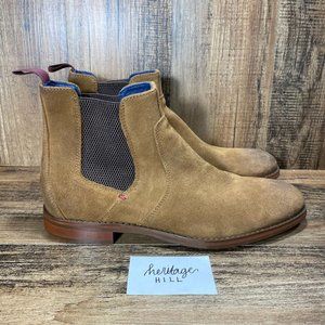Johnson & Murphy Mens Danby Plain Toe Suede Chelsea Boots- Mens Size 9M
